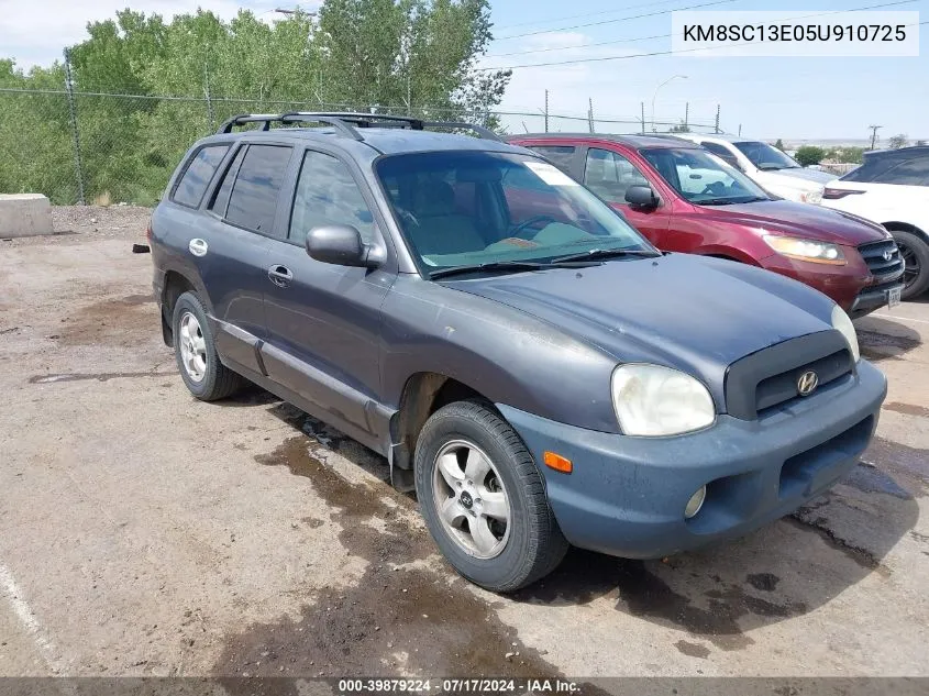 2005 Hyundai Santa Fe Gls/Lx VIN: KM8SC13E05U910725 Lot: 39879224