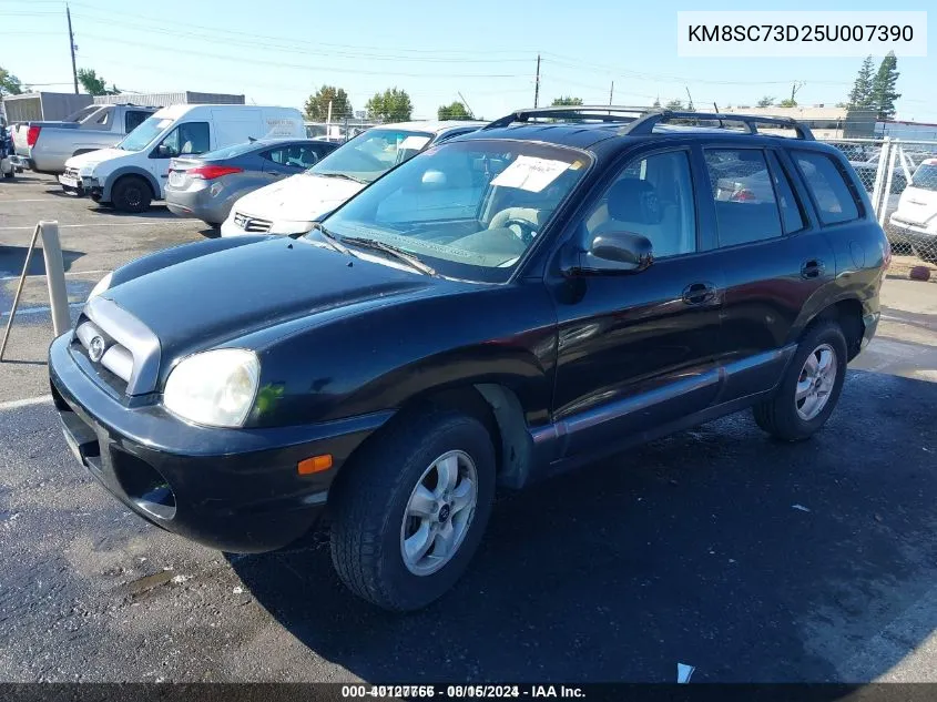 KM8SC73D25U007390 2005 Hyundai Santa Fe Gls