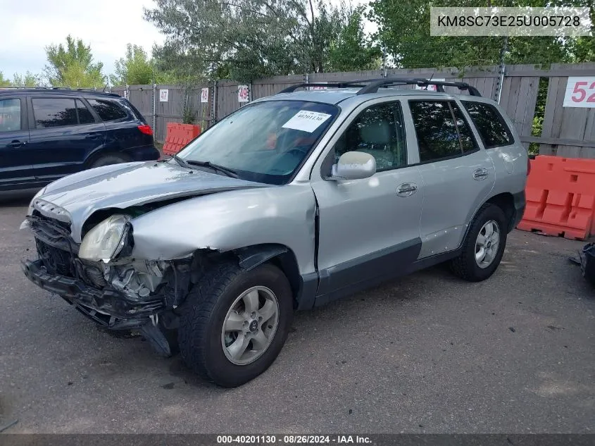 2005 Hyundai Santa Fe Gls/Lx VIN: KM8SC73E25U005728 Lot: 40201130