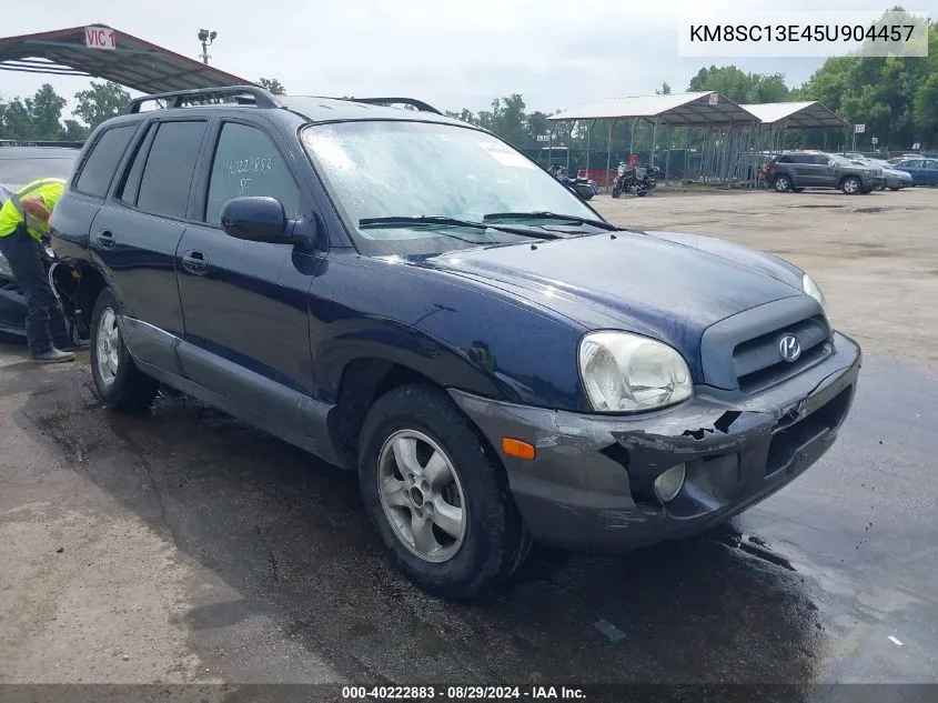 2005 Hyundai Santa Fe Gls/Lx VIN: KM8SC13E45U904457 Lot: 40222883