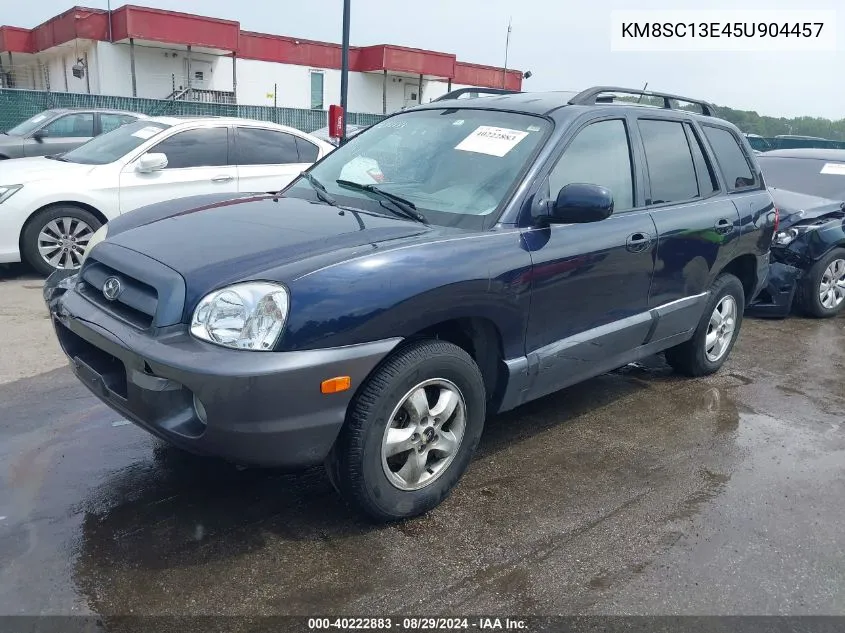 2005 Hyundai Santa Fe Gls/Lx VIN: KM8SC13E45U904457 Lot: 40222883