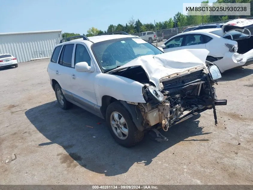 2005 Hyundai Santa Fe Gls VIN: KM8SC13D25U930238 Lot: 40281134