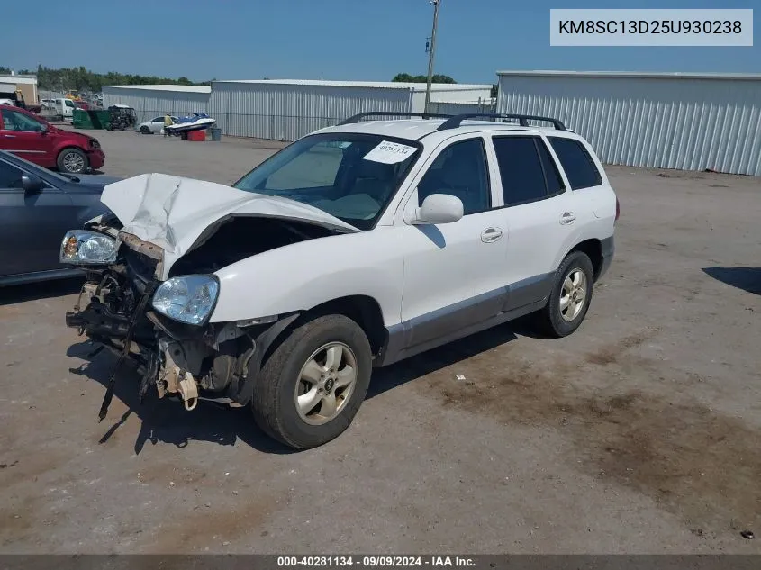 2005 Hyundai Santa Fe Gls VIN: KM8SC13D25U930238 Lot: 40281134