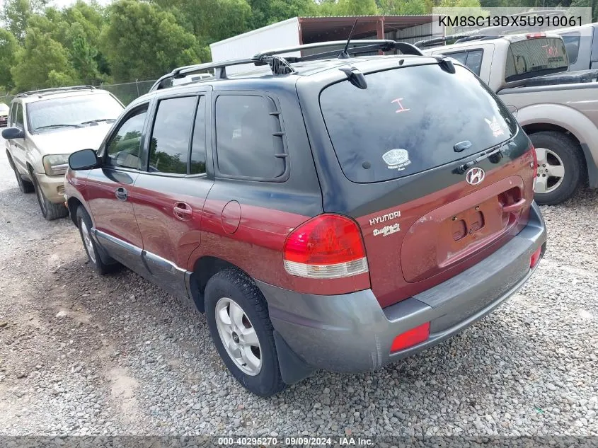 2005 Hyundai Santa Fe Gls VIN: KM8SC13DX5U910061 Lot: 40295270