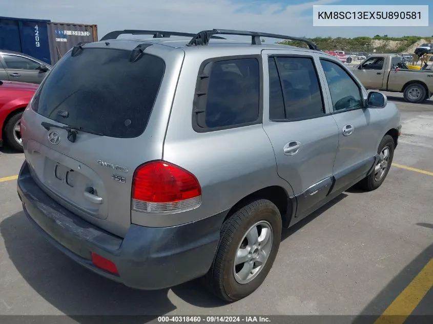 KM8SC13EX5U890581 2005 Hyundai Santa Fe Gls/Lx