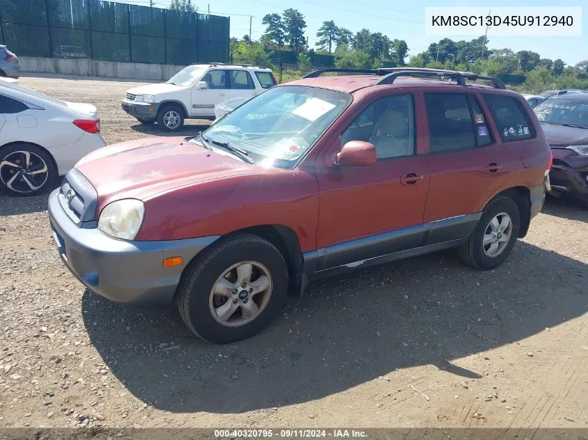 2005 Hyundai Santa Fe Gls VIN: KM8SC13D45U912940 Lot: 40320795