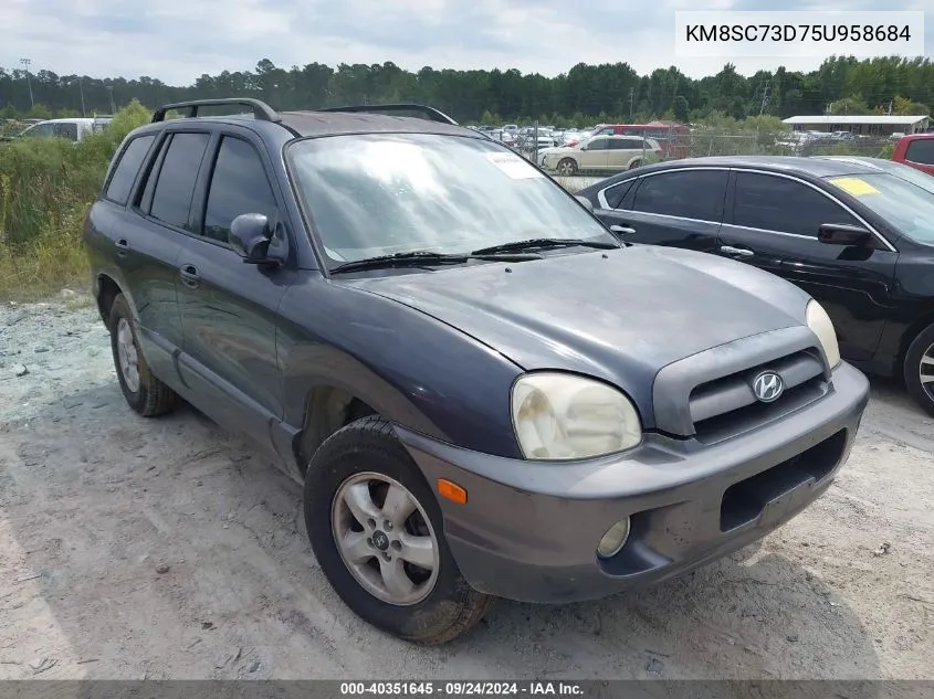 2005 Hyundai Santa Fe Gls VIN: KM8SC73D75U958684 Lot: 40351645