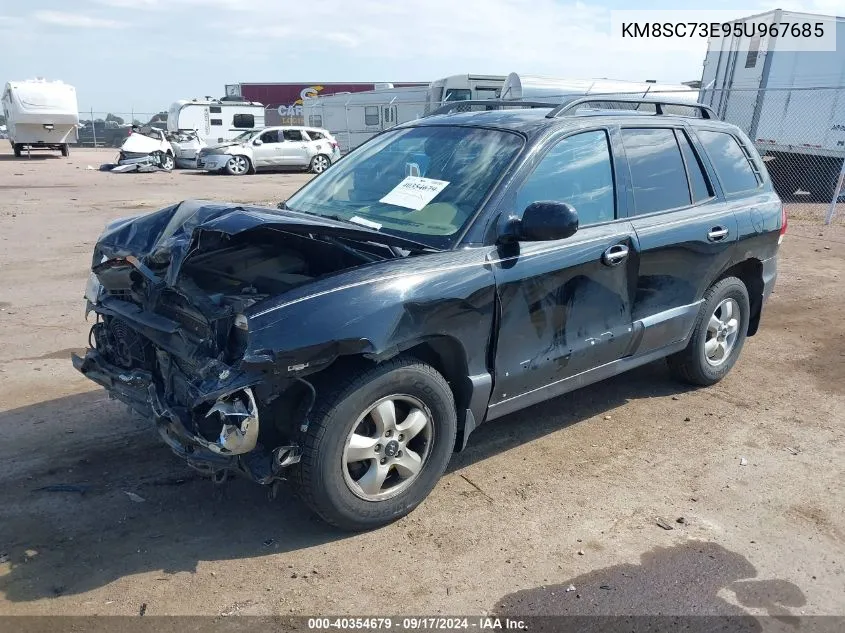 2005 Hyundai Santa Fe Gls/Lx VIN: KM8SC73E95U967685 Lot: 40354679