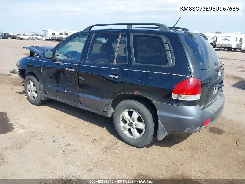 2005 Hyundai Santa Fe Gls/Lx VIN: KM8SC73E95U967685 Lot: 40354679