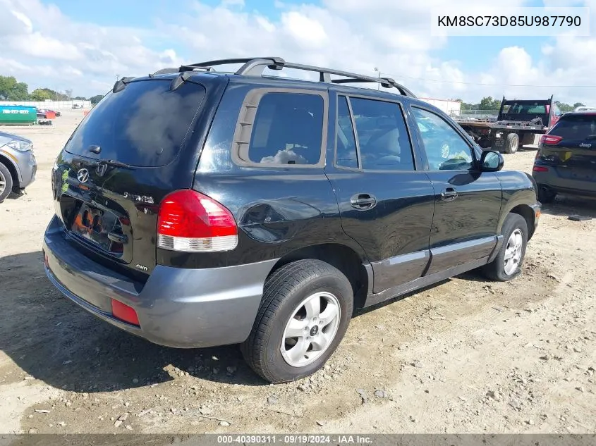 2005 Hyundai Santa Fe Gls VIN: KM8SC73D85U987790 Lot: 40390311