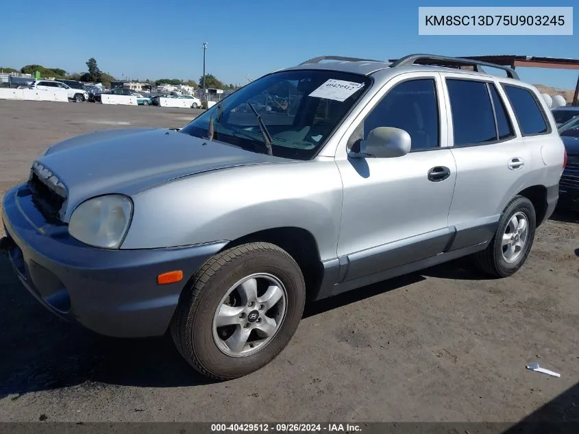 2005 Hyundai Santa Fe Gls VIN: KM8SC13D75U903245 Lot: 40429512