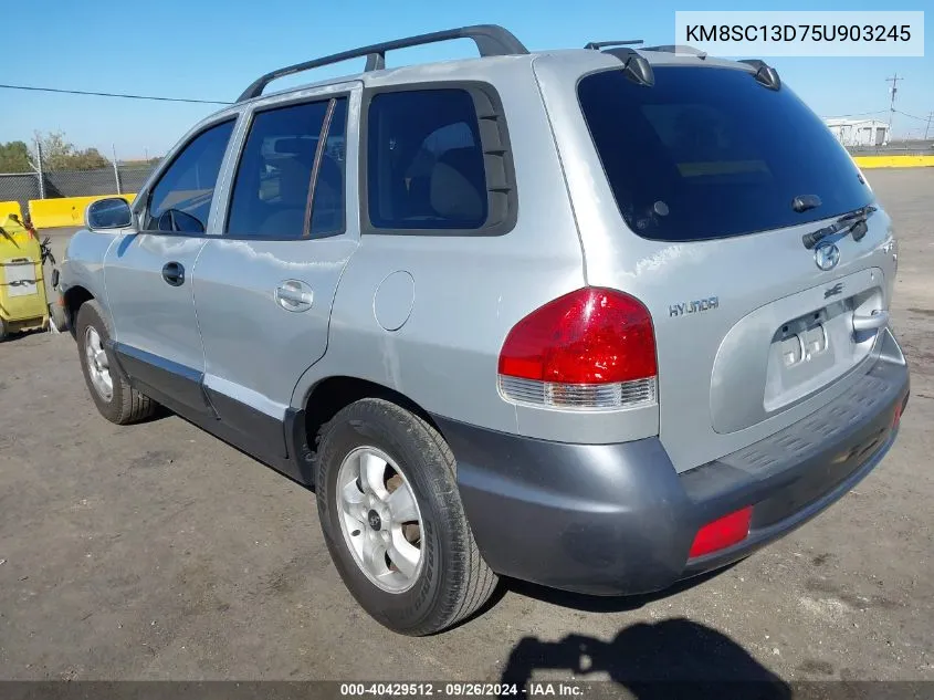 2005 Hyundai Santa Fe Gls VIN: KM8SC13D75U903245 Lot: 40429512