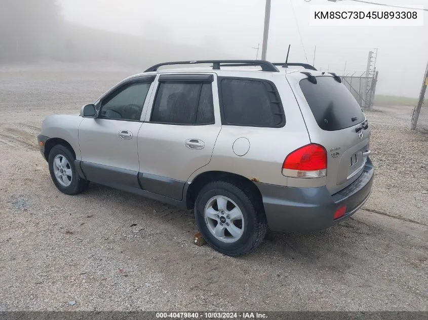 KM8SC73D45U893308 2005 Hyundai Santa Fe Gls