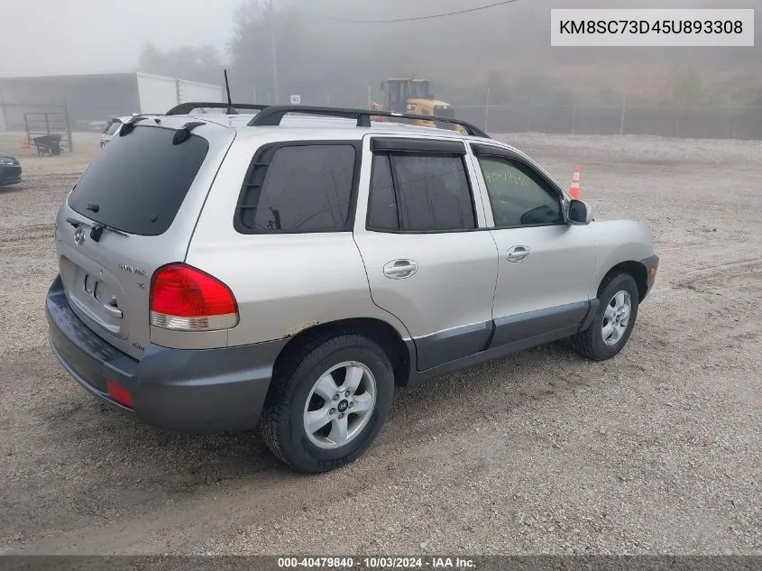 KM8SC73D45U893308 2005 Hyundai Santa Fe Gls