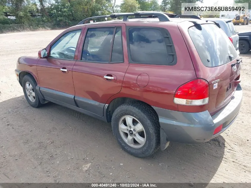 2005 Hyundai Santa Fe Gls/Lx VIN: KM8SC73E65U859492 Lot: 40491240