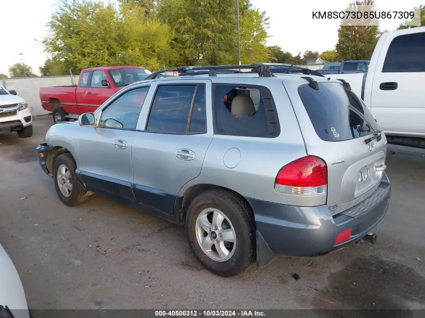 KM8SC73D85U867309 2005 Hyundai Santa Fe Gls