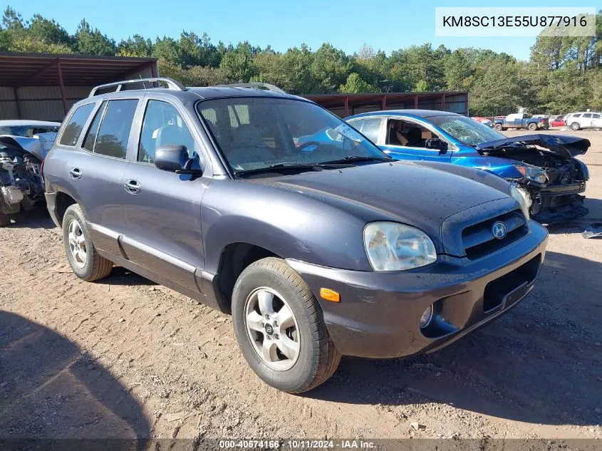 2005 Hyundai Santa Fe Gls/Lx VIN: KM8SC13E55U877916 Lot: 40574166