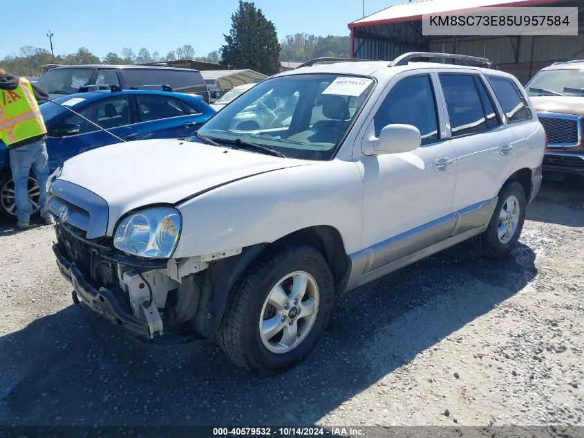 2005 Hyundai Santa Fe Gls/Lx VIN: KM8SC73E85U957584 Lot: 40579532