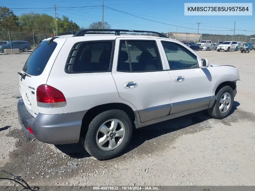 2005 Hyundai Santa Fe Gls/Lx VIN: KM8SC73E85U957584 Lot: 40579532