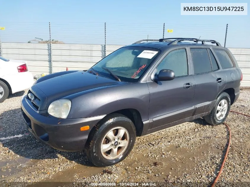 2005 Hyundai Santa Fe Gls VIN: KM8SC13D15U947225 Lot: 40580986