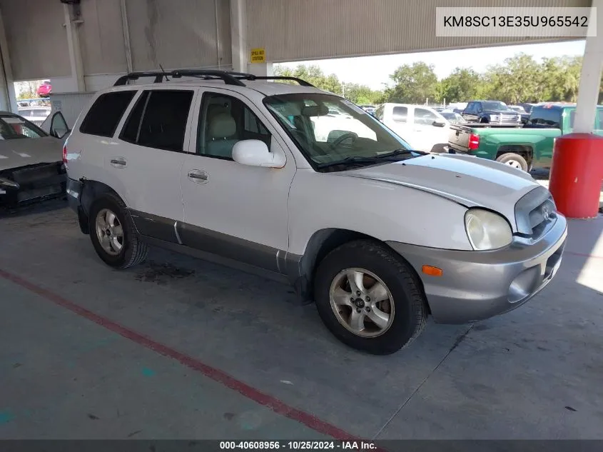 2005 Hyundai Santa Fe Gls/Lx VIN: KM8SC13E35U965542 Lot: 40608956