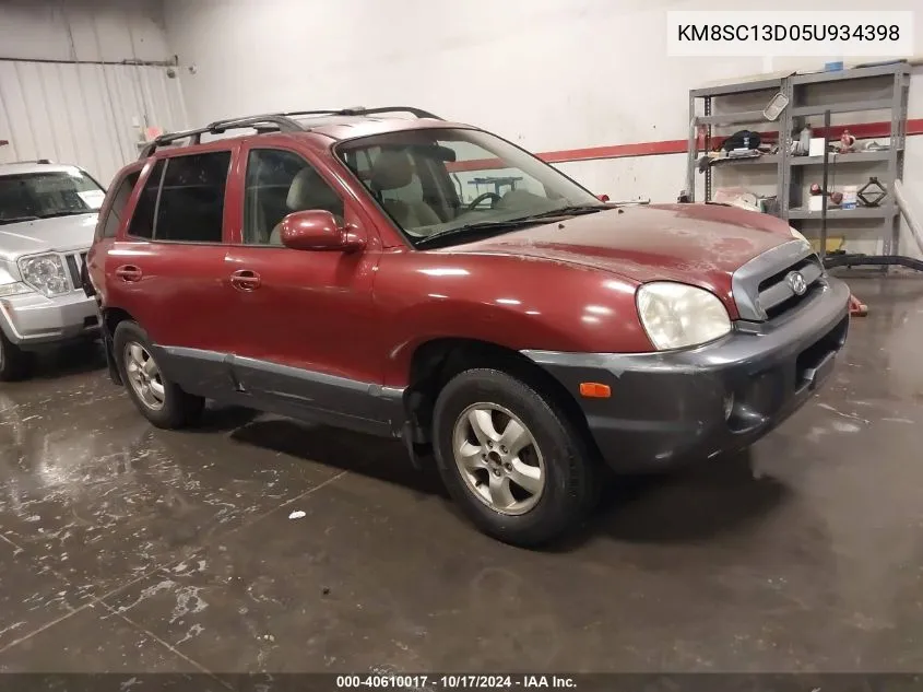 2005 Hyundai Santa Fe Gls VIN: KM8SC13D05U934398 Lot: 40610017