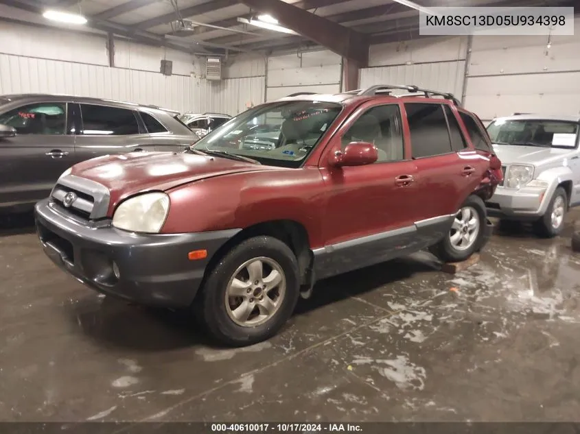 2005 Hyundai Santa Fe Gls VIN: KM8SC13D05U934398 Lot: 40610017