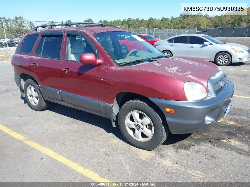 2005 Hyundai Santa Fe Gls VIN: KM8SC73D75U930335 Lot: 40631836