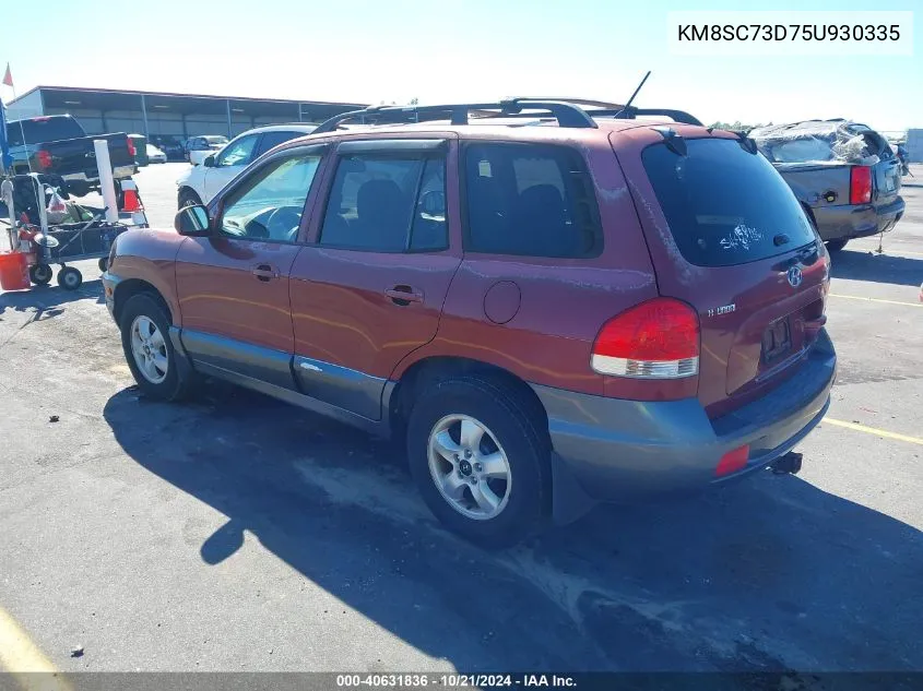 KM8SC73D75U930335 2005 Hyundai Santa Fe Gls