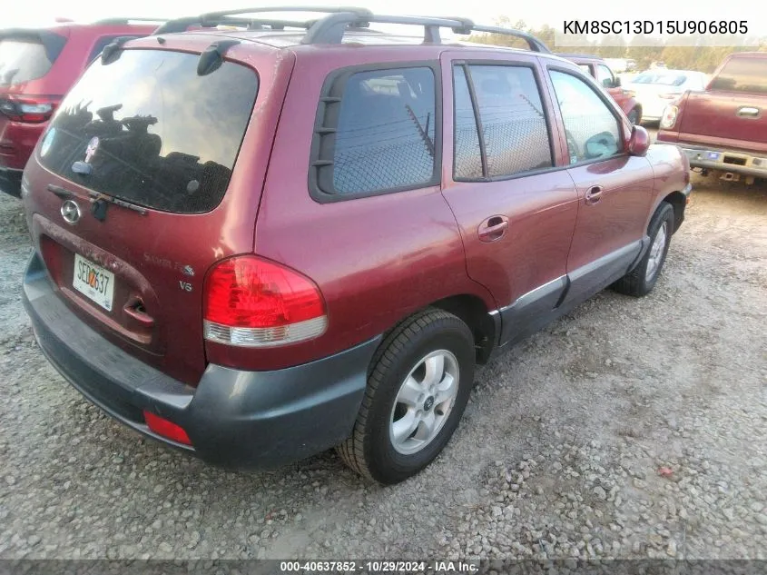 2005 Hyundai Santa Fe Gls VIN: KM8SC13D15U906805 Lot: 40637852