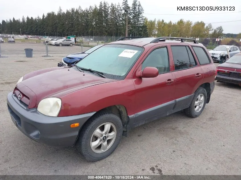 2005 Hyundai Santa Fe Gls VIN: KM8SC13D05U933123 Lot: 40647820