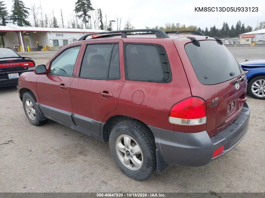 2005 Hyundai Santa Fe Gls VIN: KM8SC13D05U933123 Lot: 40647820