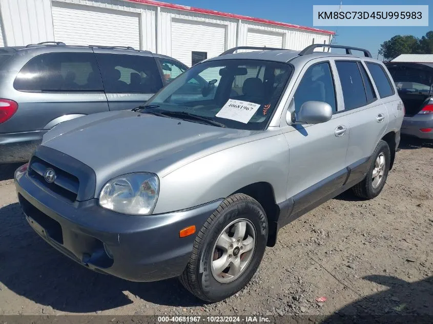 2005 Hyundai Santa Fe Gls VIN: KM8SC73D45U995983 Lot: 40681967