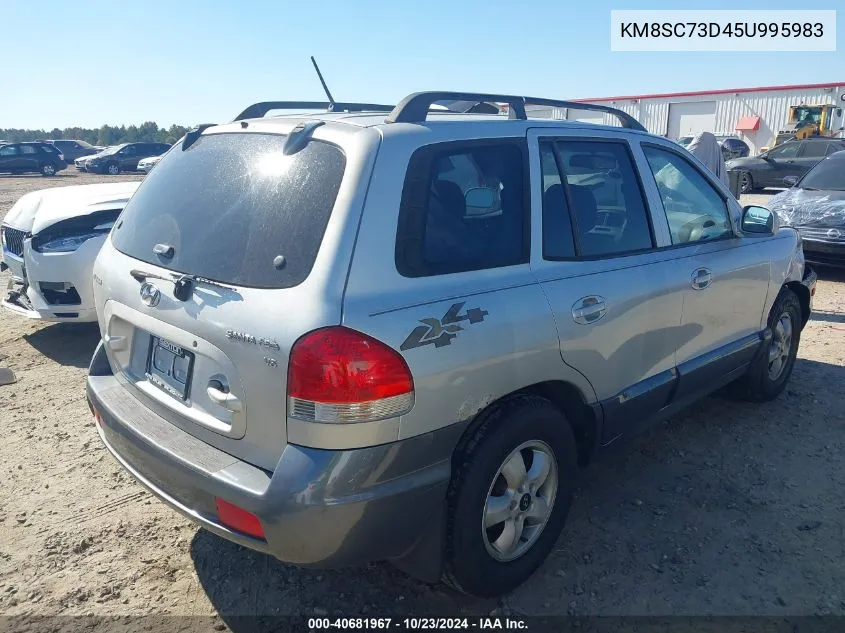 2005 Hyundai Santa Fe Gls VIN: KM8SC73D45U995983 Lot: 40681967