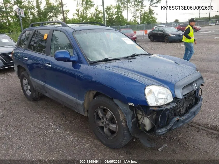 2006 Hyundai Santa Fe Gls/Limited VIN: KM8SC13E06U092690 Lot: 39584914