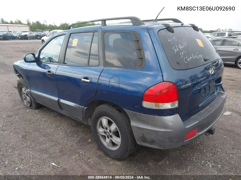 KM8SC13E06U092690 2006 Hyundai Santa Fe Gls/Limited