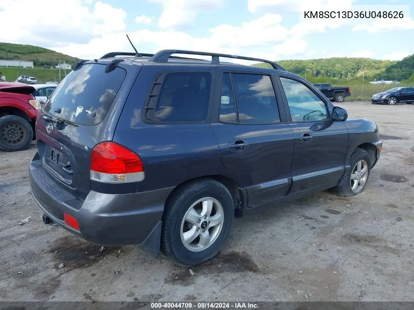 KM8SC13D36U048626 2006 Hyundai Santa Fe Gls