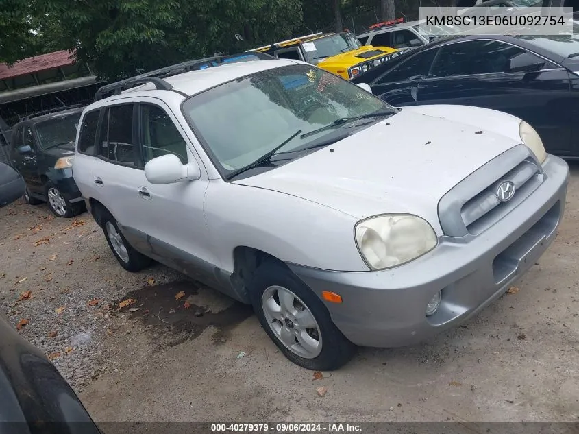 2006 Hyundai Santa Fe Gls/Limited VIN: KM8SC13E06U092754 Lot: 40279379