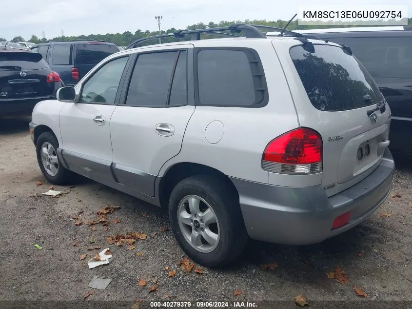 2006 Hyundai Santa Fe Gls/Limited VIN: KM8SC13E06U092754 Lot: 40279379