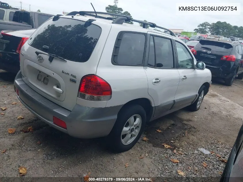 2006 Hyundai Santa Fe Gls/Limited VIN: KM8SC13E06U092754 Lot: 40279379