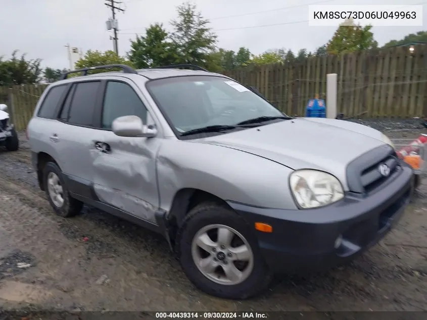 KM8SC73D06U049963 2006 Hyundai Santa Fe Gls