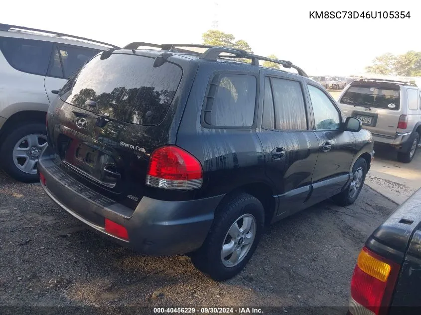 KM8SC73D46U105354 2006 Hyundai Santa Fe Gls