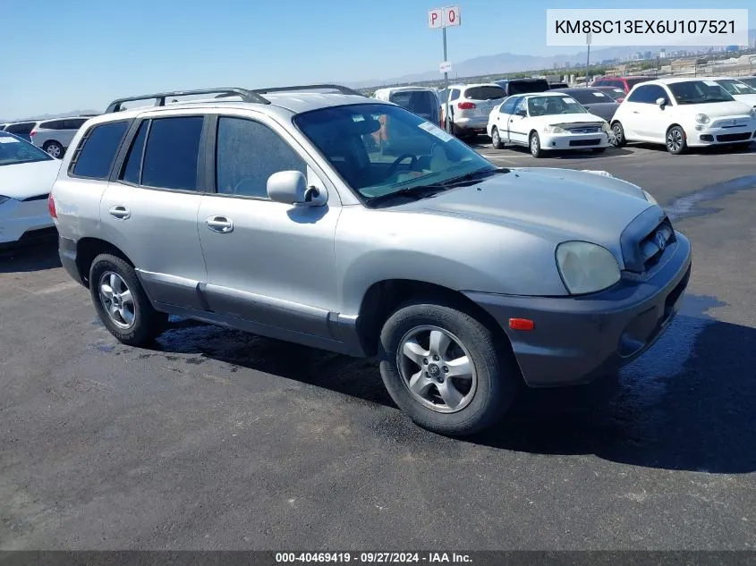 2006 Hyundai Santa Fe Gls/Limited VIN: KM8SC13EX6U107521 Lot: 40469419