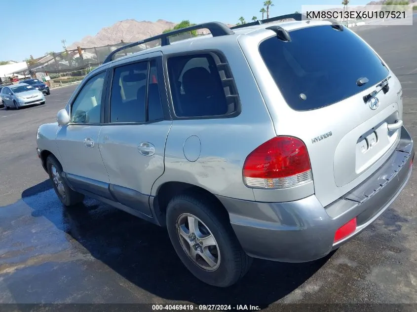 2006 Hyundai Santa Fe Gls/Limited VIN: KM8SC13EX6U107521 Lot: 40469419