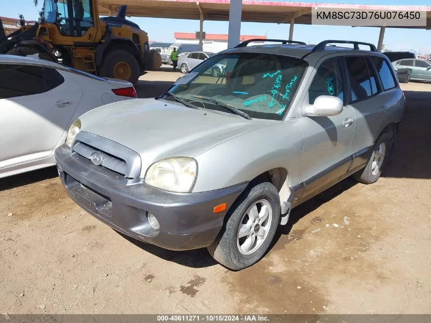 2006 Hyundai Santa Fe Gls VIN: KM8SC73D76U076450 Lot: 40611271