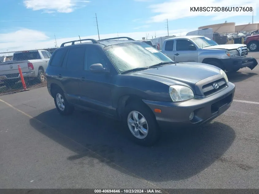 2006 Hyundai Santa Fe Gls VIN: KM8SC73D86U107608 Lot: 40694646