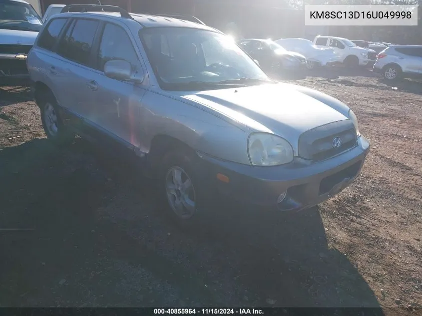 2006 Hyundai Santa Fe Gls VIN: KM8SC13D16U049998 Lot: 40855964