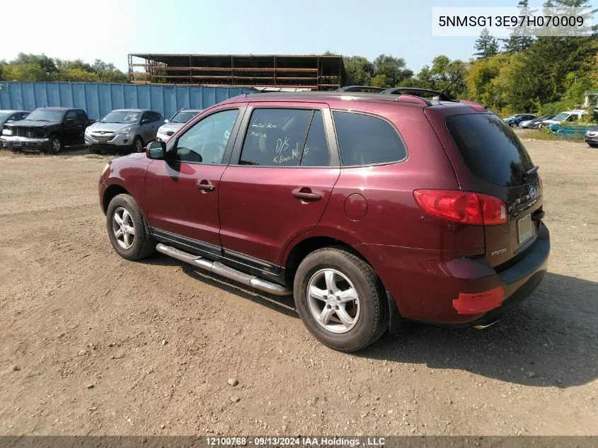 5NMSG13E97H070009 2007 Hyundai Santa Fe Gl