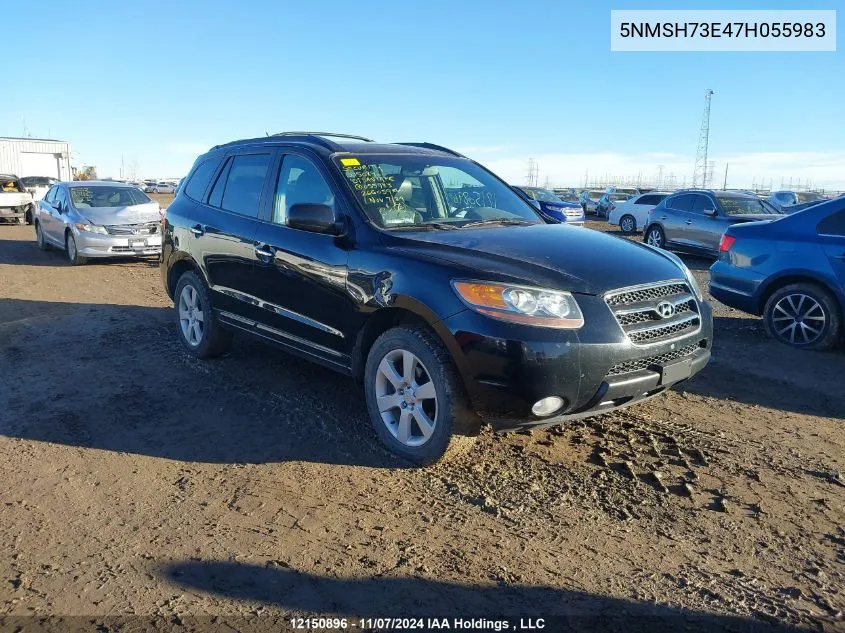 2007 Hyundai Santa Fe VIN: 5NMSH73E47H055983 Lot: 12150896