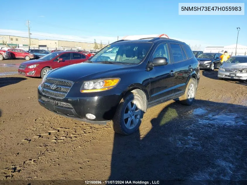 2007 Hyundai Santa Fe VIN: 5NMSH73E47H055983 Lot: 12150896